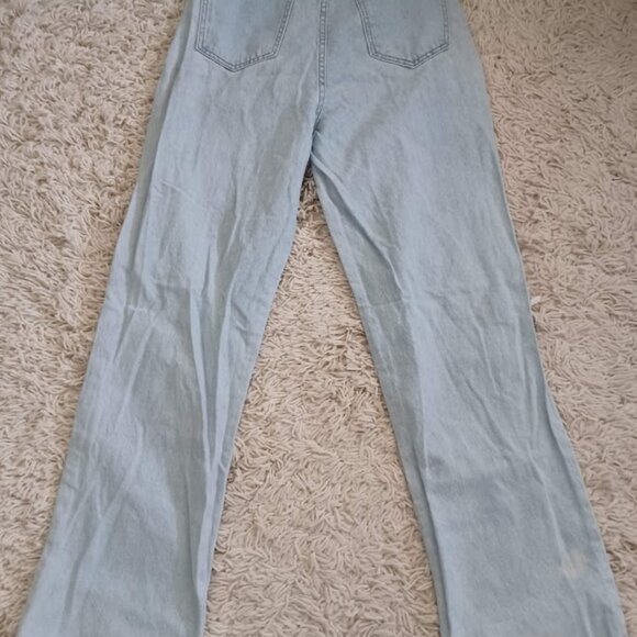 S.O.N.G. Women’s 7/28 90s Boyfriend Jeans Distressed “Angel Energy” Y2K - Picture 6 of 6